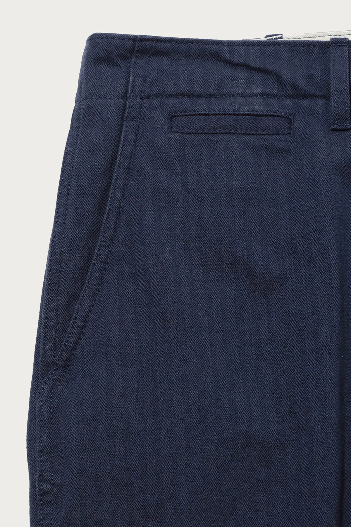 MIL Trousers Herringbone - Navy sold by Canoe Club product image thumbnail 3