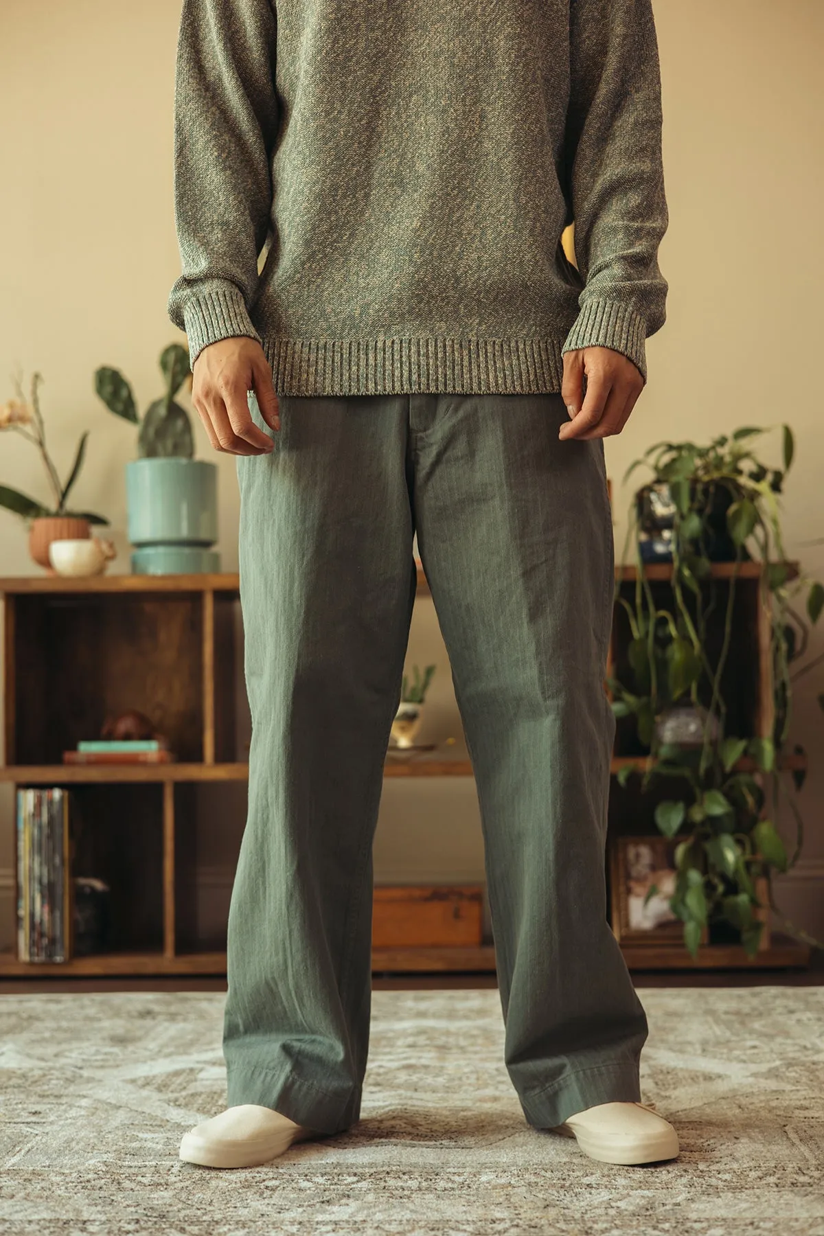 MIL Trousers Herringbone - Sage sold by Canoe Club product image thumbnail 2