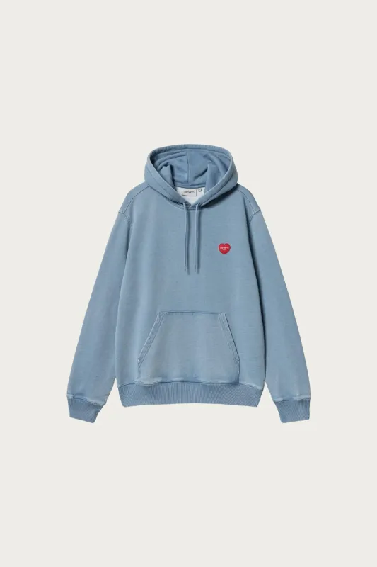 Hooded Ingo Sweat - Light Blue Garment Dyed made by Carhartt