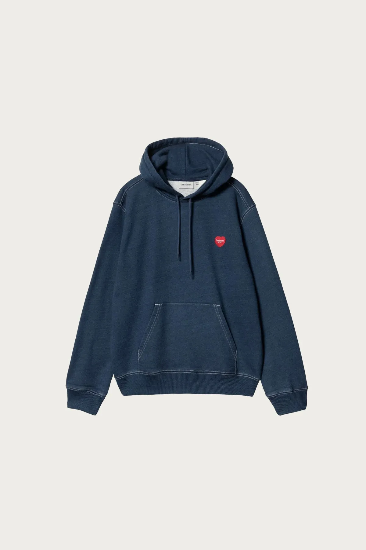 Hooded Ingo Sweat - Dark Blue Garment Dyed sold by Canoe Club