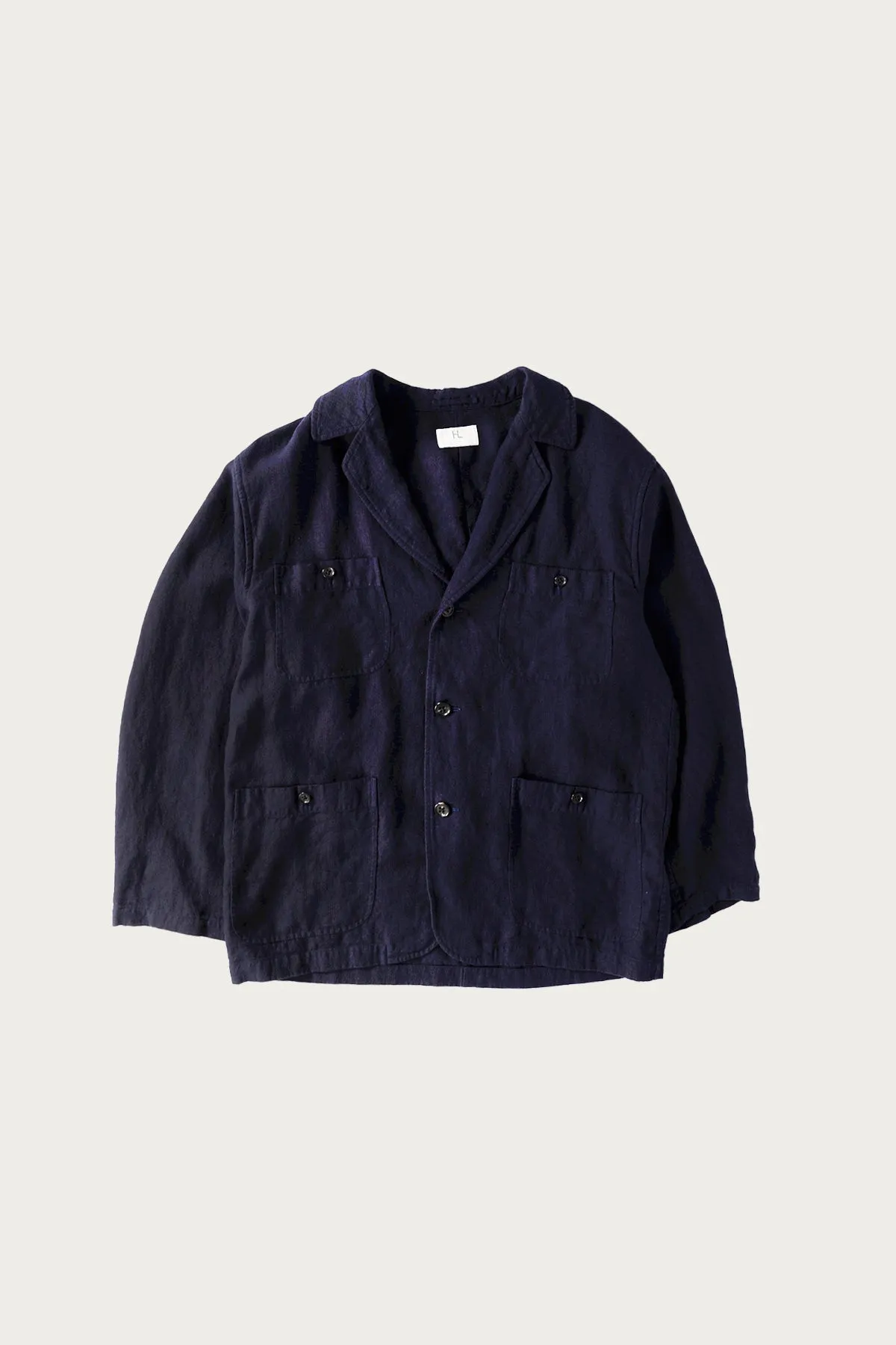 Hemp Jacket - Navy sold by Canoe Club