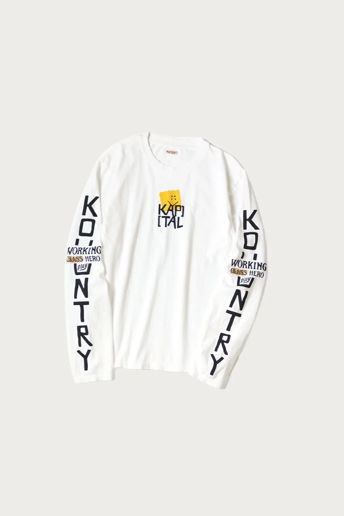 20/-Jersey Crew Long Sleeve T (PECKISH KAP) - Yellow sold by Canoe Club