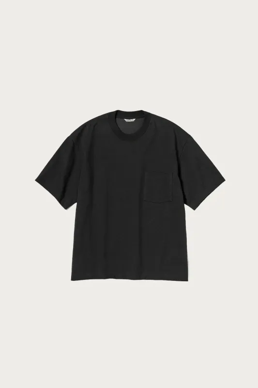 Heavy Weight Pocket Tee - Black made by Auralee