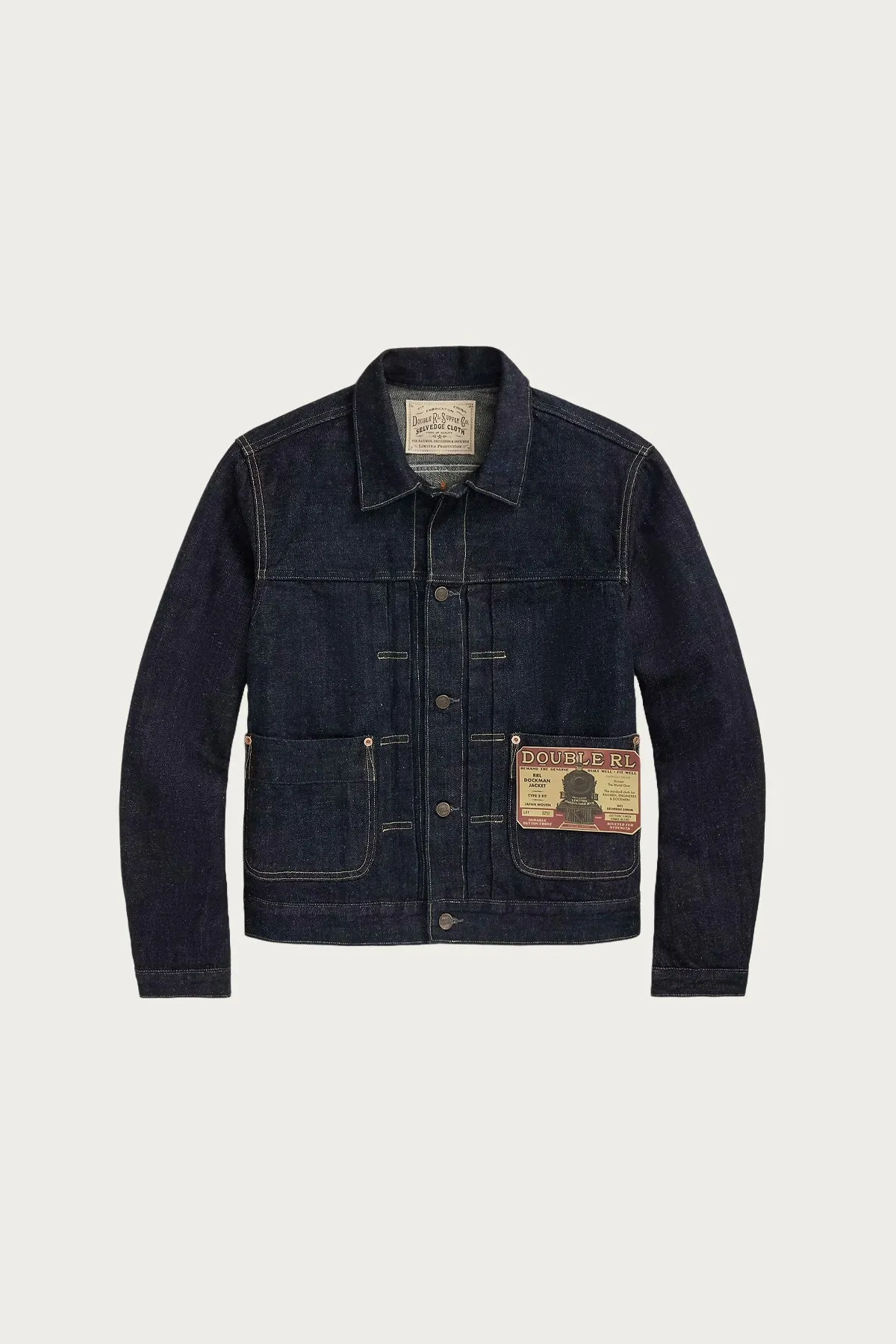 Limited-Edition Embroidered Denim Jacket - Rinse sold by Canoe Club