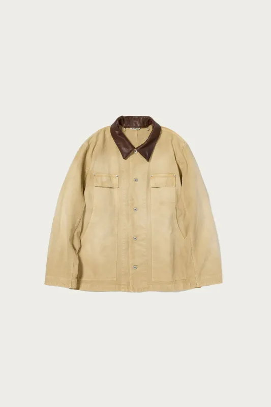 Organic Cotton Duck Blouson - Light Beige sold by Canoe Club