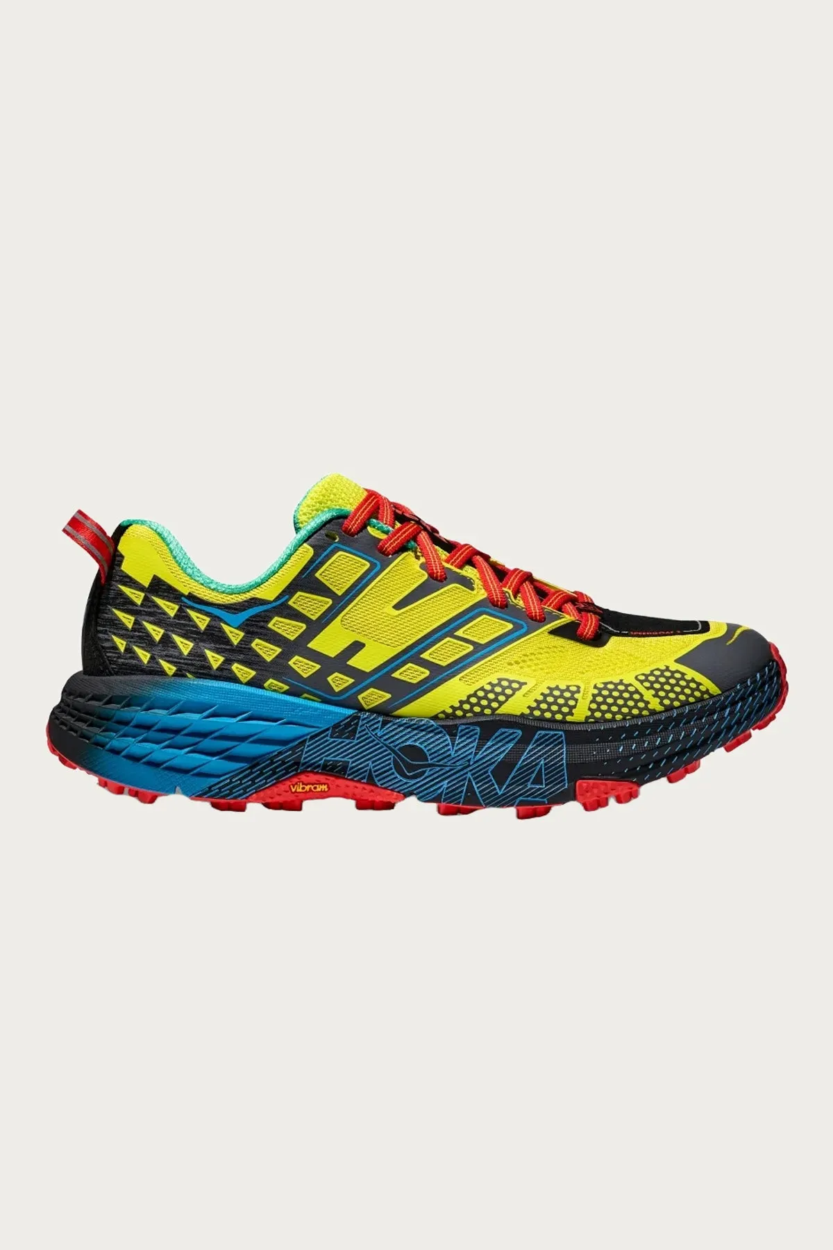 U Speedgoat 2 - Hoka Citrus/Hoka Blue sold by Canoe Club