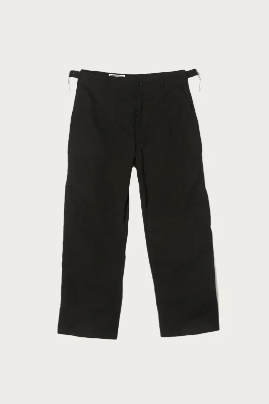 Workaday Fatigue Pant - Black Cotton Ripstop made by Canoe Club