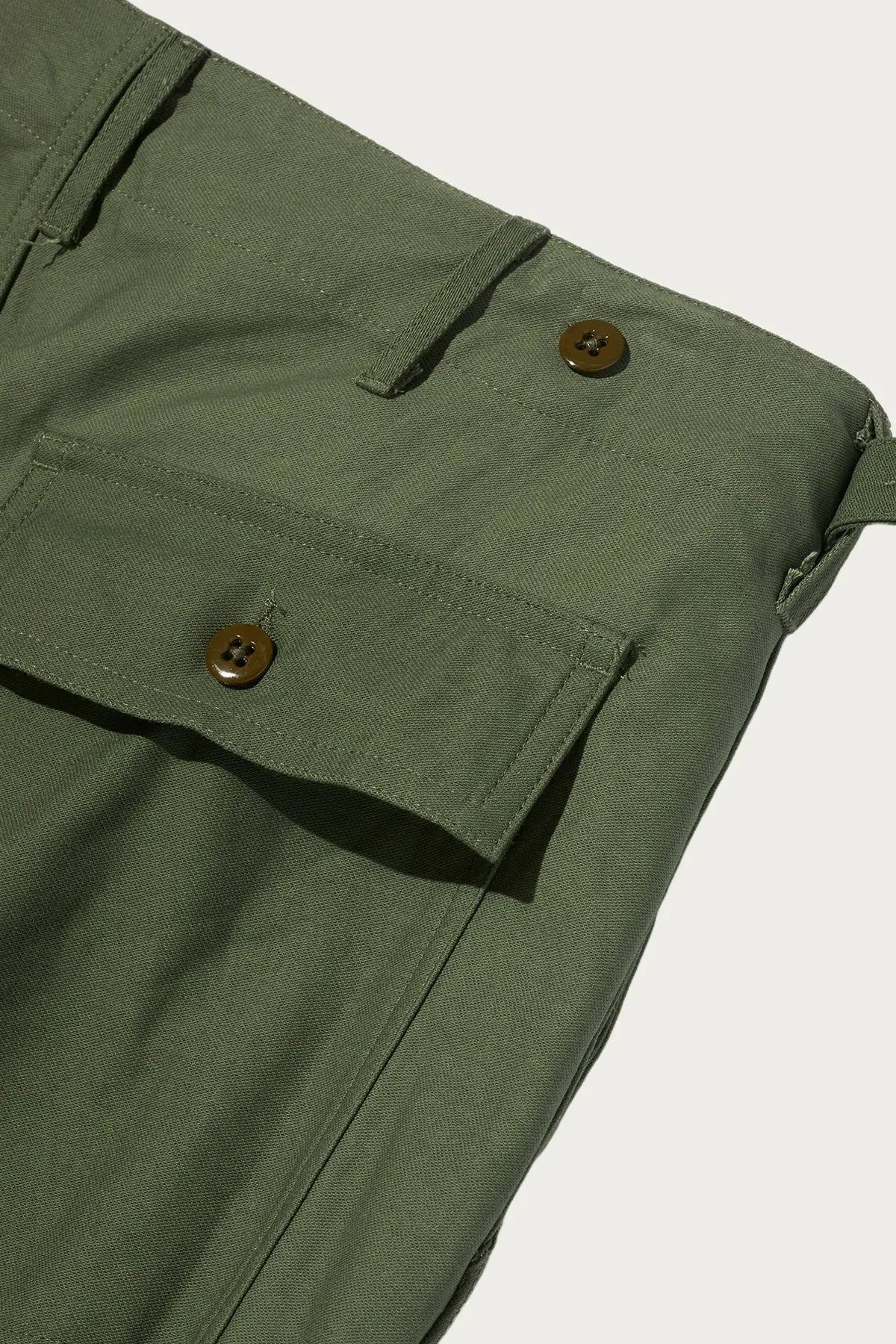 Workaday Fatigue - Olive Cotton Reversed Sateen sold by Canoe Club product image thumbnail 3