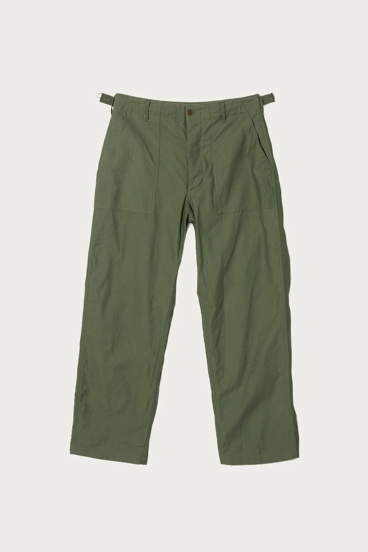 Workaday Fatigue - Olive Cotton Reversed Sateen sold by Canoe Club
