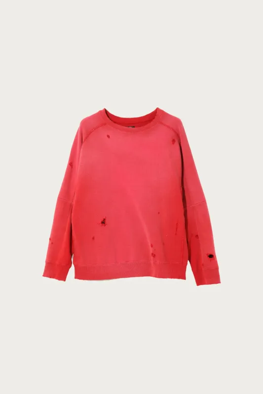Darts French Terry Sweat Shirt - Red made by Needles