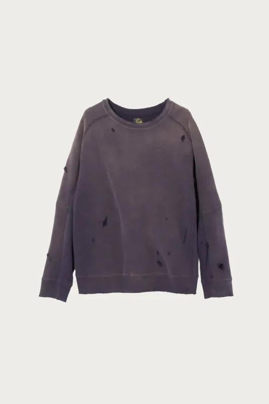 Darts French Terry Sweat Shirt - Purple made by Needles