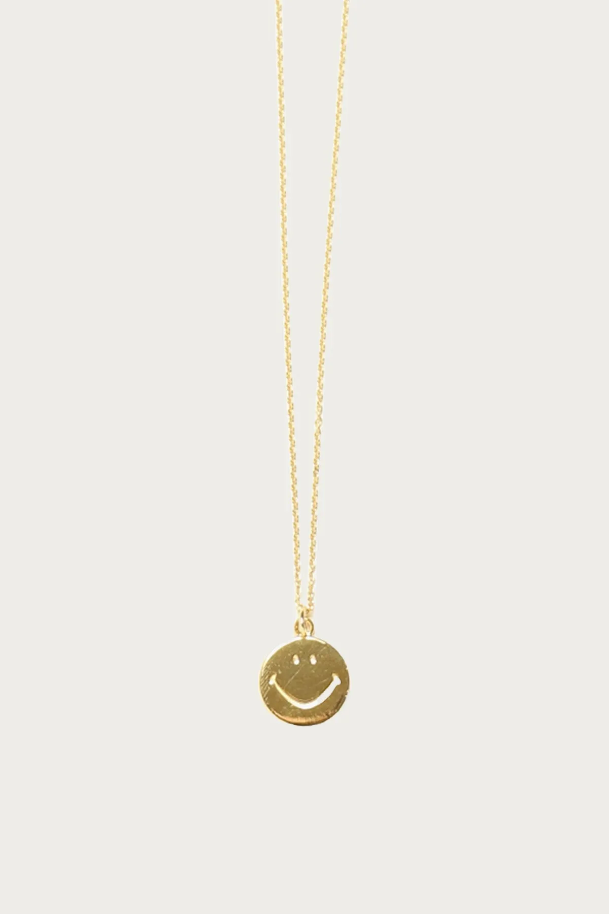 Gold Plate Pendant - Smile sold by Canoe Club product image thumbnail 2