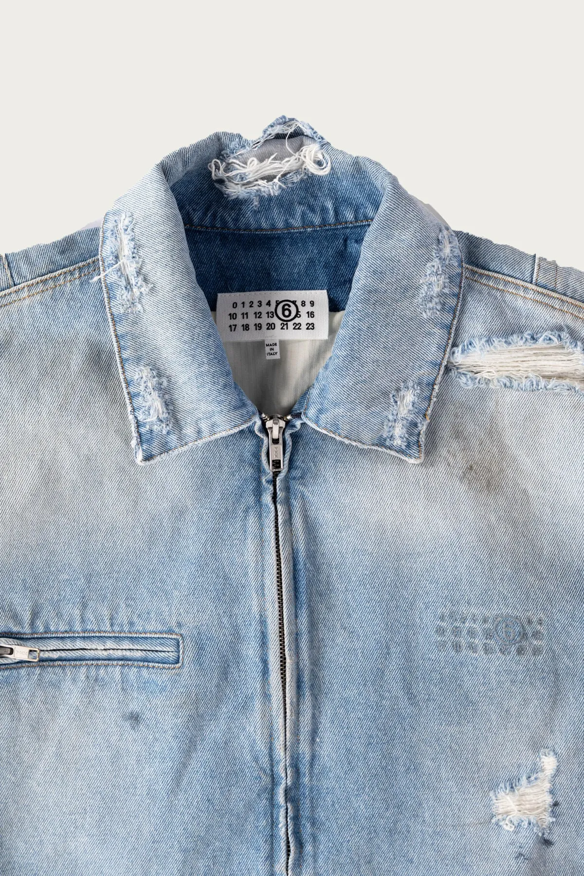 Denim Zip Jacket - Worn sold by Canoe Club product image thumbnail 2