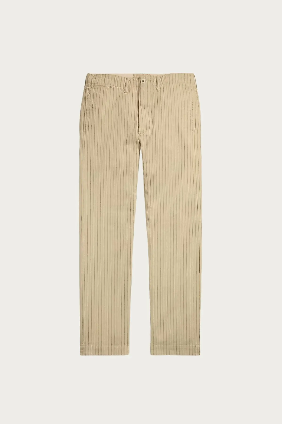 Striped Twill Officer's Pant - Cream/Multi Stripe sold by Canoe Club