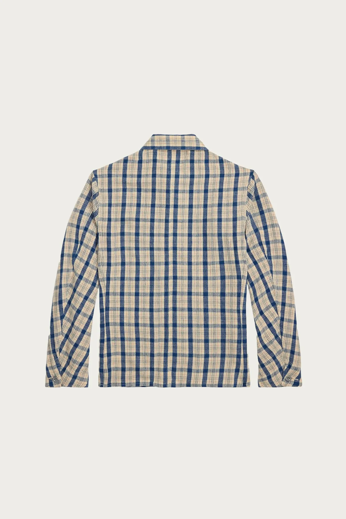 Indigo Plaid Twill Engineer Jacket - Indigo Plaid Multi sold by Canoe Club product image thumbnail 2