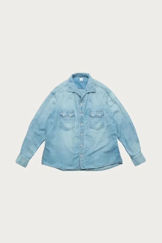C.T.L. Comfort Denim Shirt - 8oz Light Indigo sold by Canoe Club