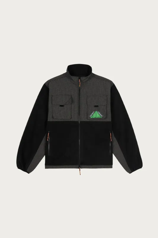Equipment Fleece Zip - Black made by Brain Dead