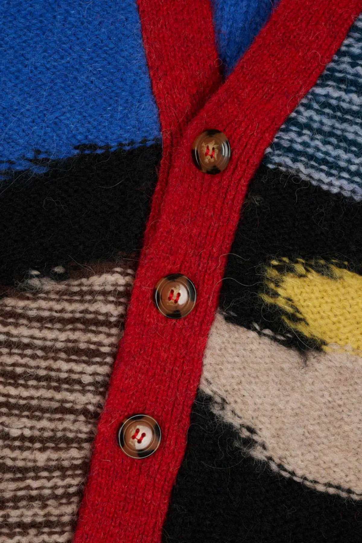 Mixed Pattern Cardigan - Olive/Multi sold by Canoe Club product image thumbnail 3