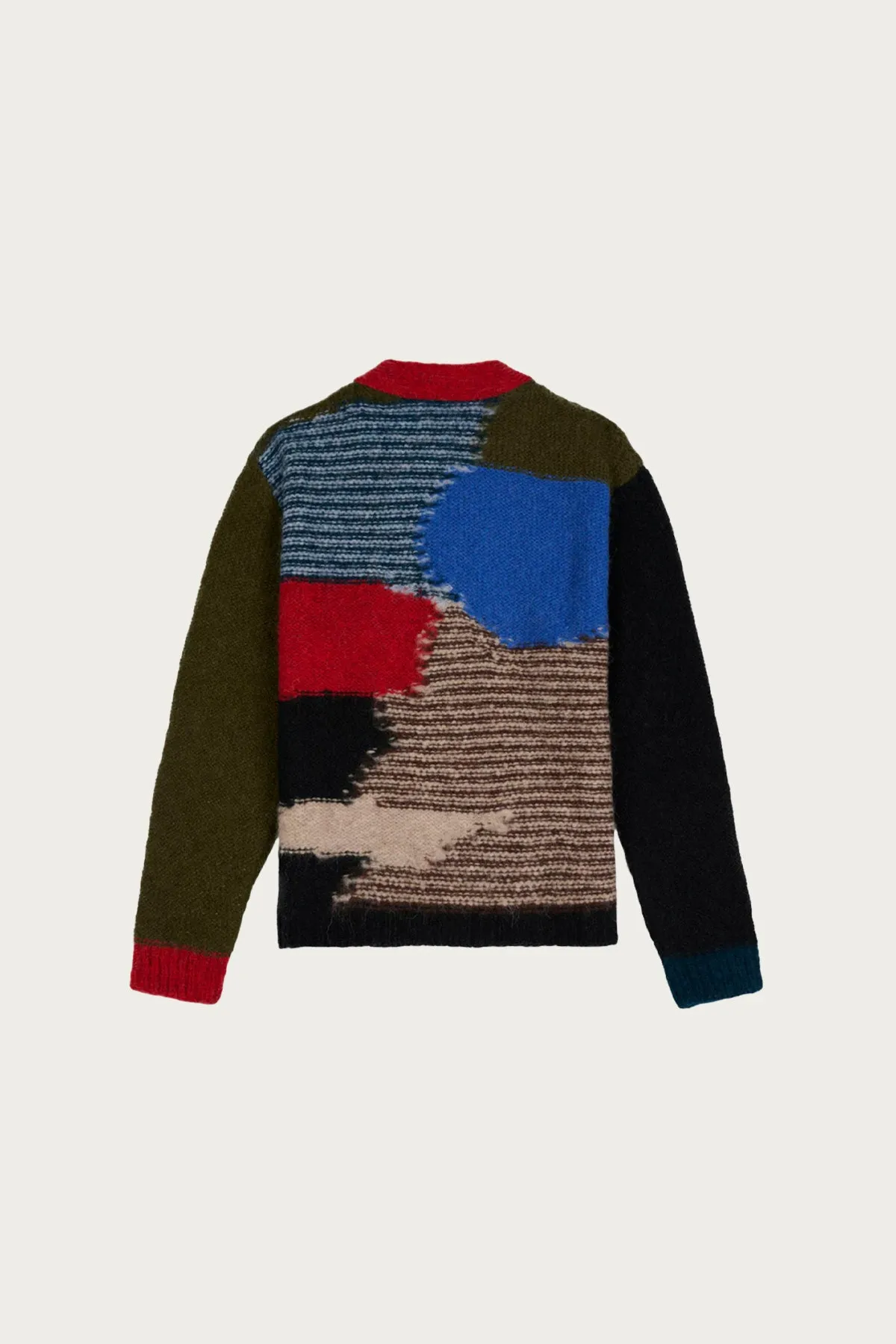 Mixed Pattern Cardigan - Olive/Multi sold by Canoe Club product image thumbnail 2