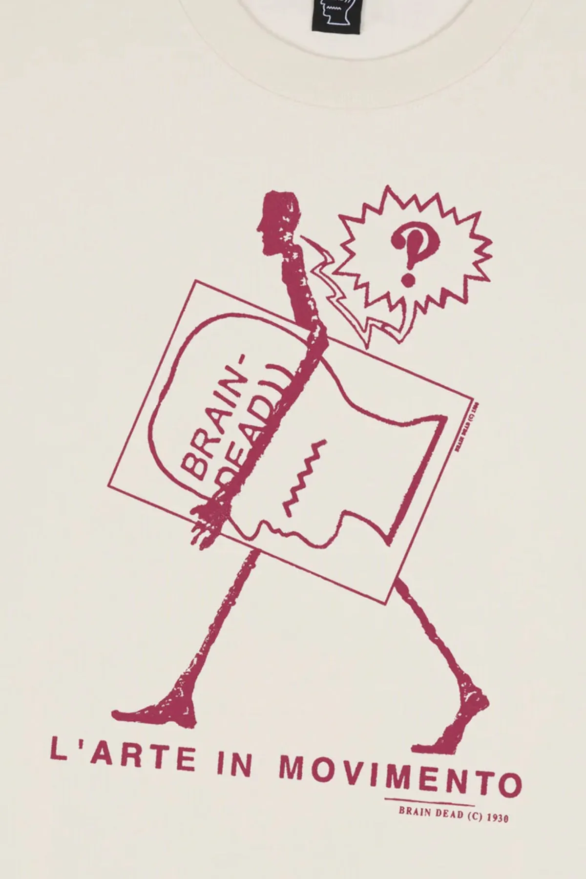 Movimento Tee - Cream sold by Canoe Club product image thumbnail 2