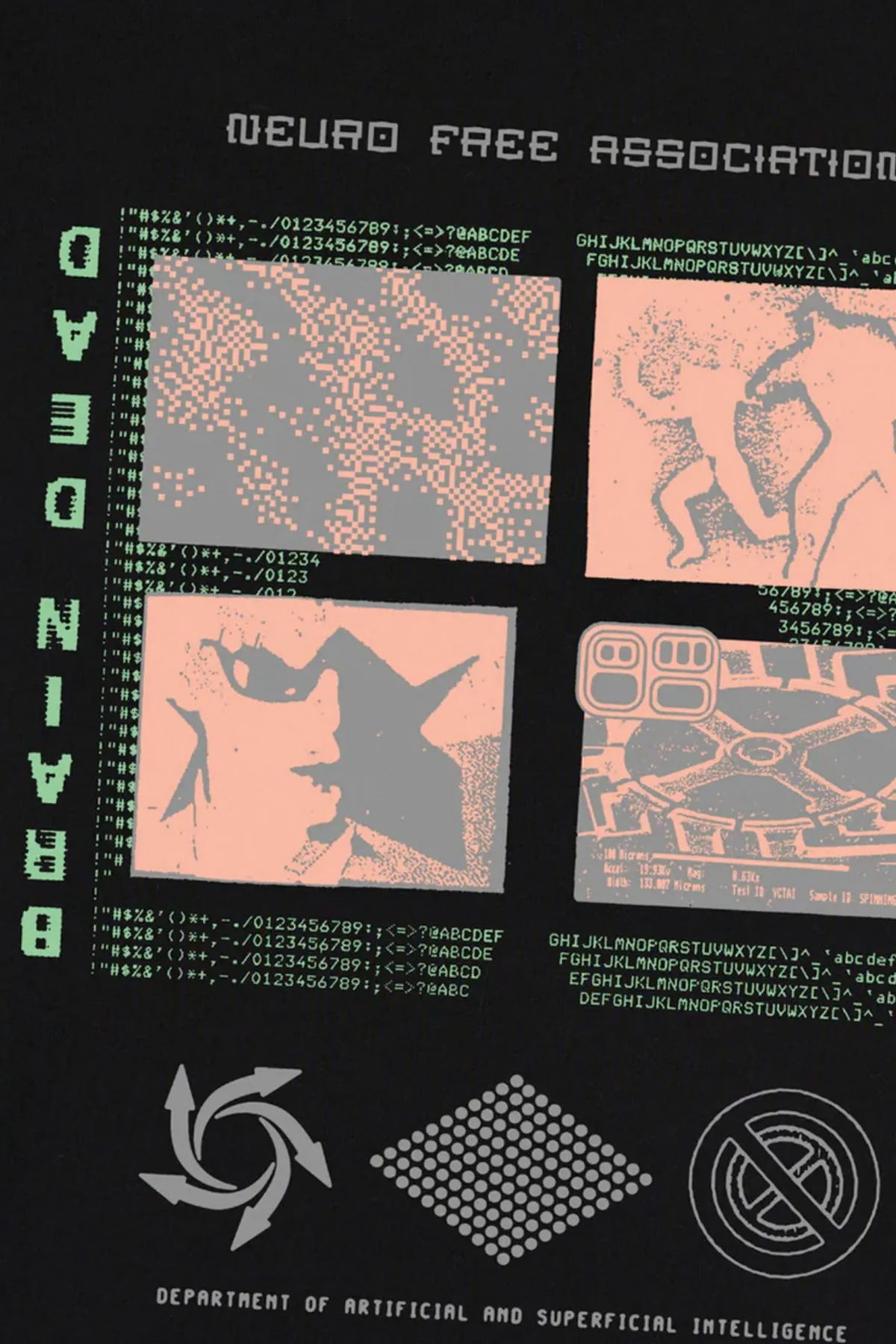 Neuro Free Association Tee - Washed Black sold by Canoe Club product image thumbnail 3