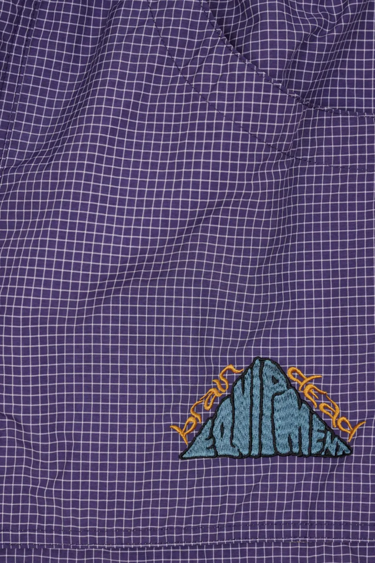 Gridded Ripstop Utility Short - Blueberry sold by Canoe Club product image thumbnail 3