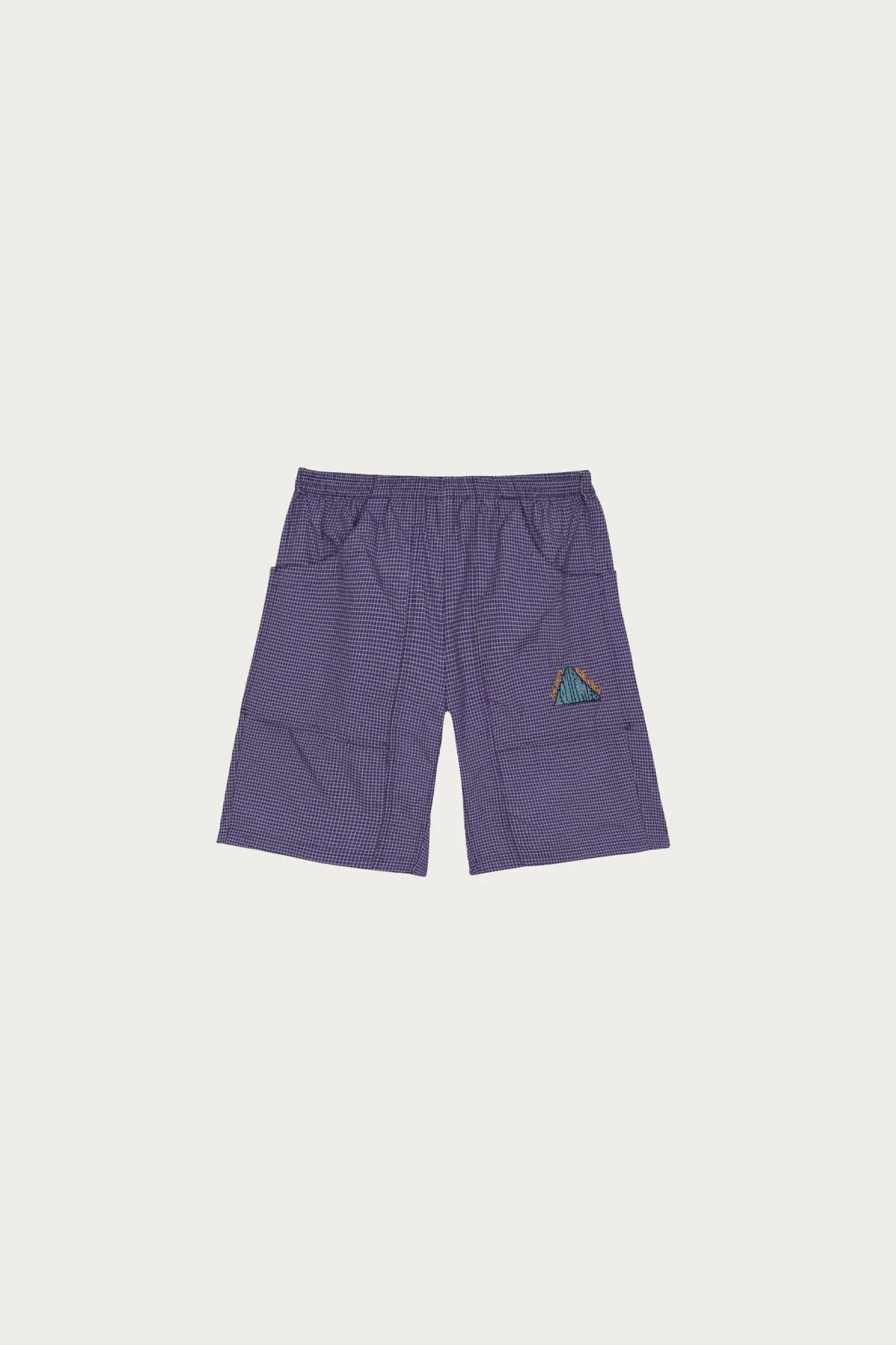 Gridded Ripstop Utility Short - Blueberry sold by Canoe Club