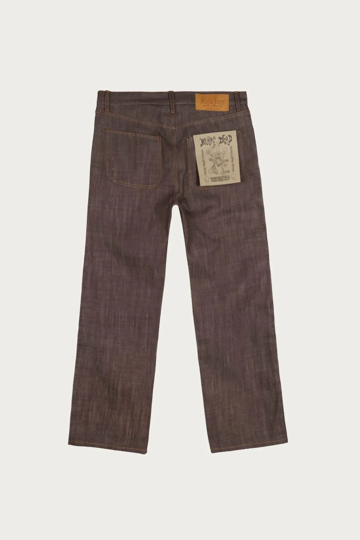 Type 00 14.5oz Selvedge Denim Pant - Brown sold by Canoe Club product image thumbnail 2