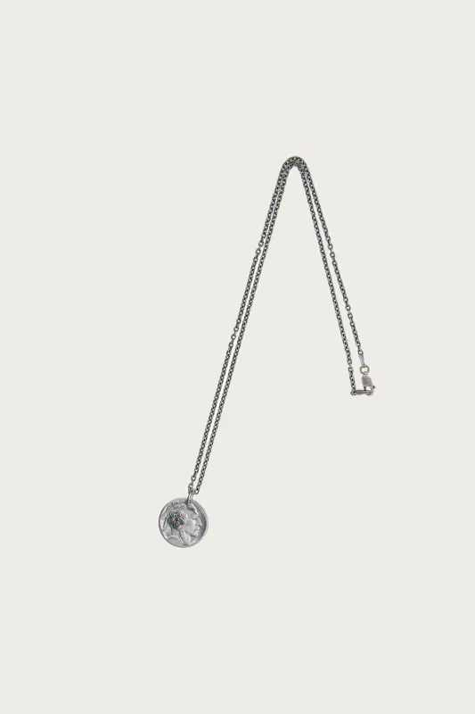 Necklace - Head/Blue Flower sold by Canoe Club