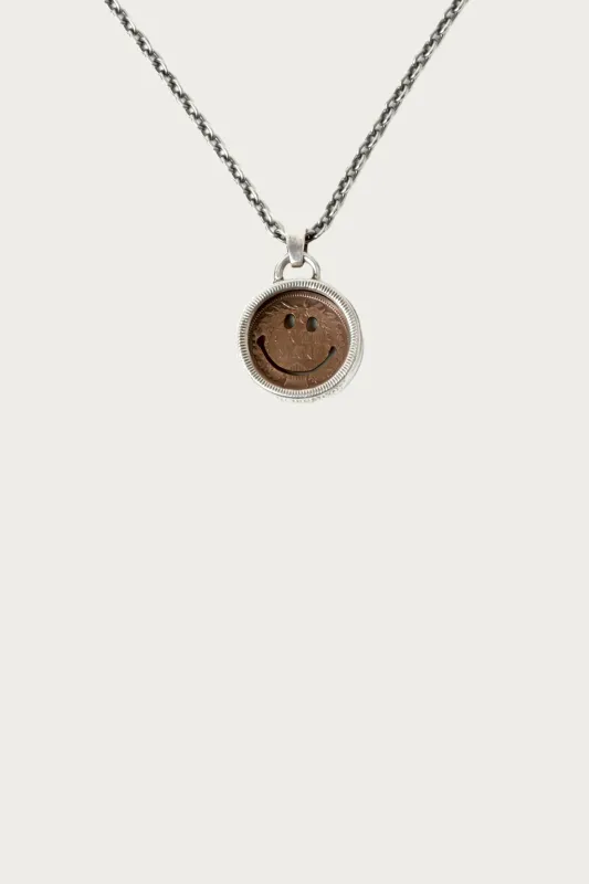 Penny Smile 25¢ Tambourine Pendant Necklace made by North Works