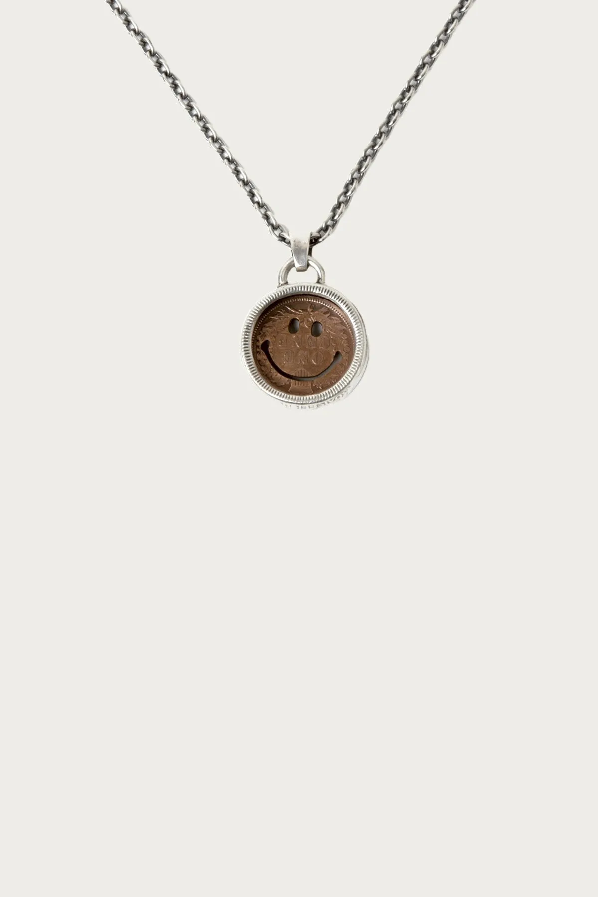 Penny Smile 25¢ Tambourine Pendant Necklace sold by Canoe Club