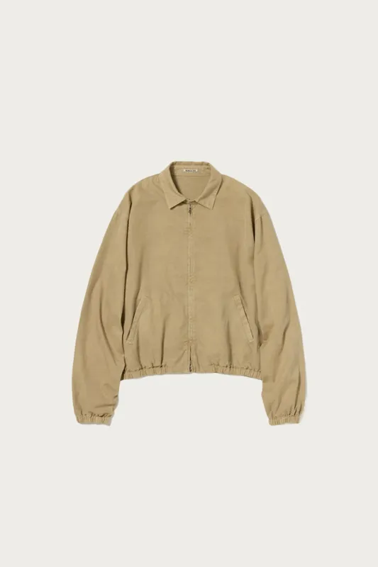 Product Dyed Finx Gabardine Swing Top - Dyed Beige made by Auralee