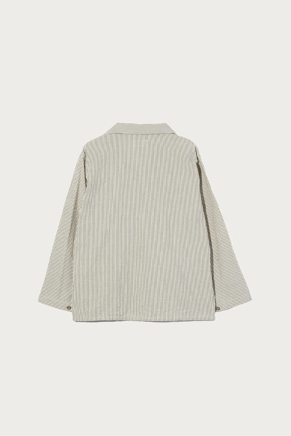 Utility Jacket - Navy/Natural Cotton Seersucker sold by Canoe Club product image thumbnail 2