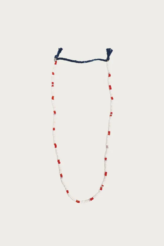 Murano Dead Stock Beads Necklace - Red made by North Works