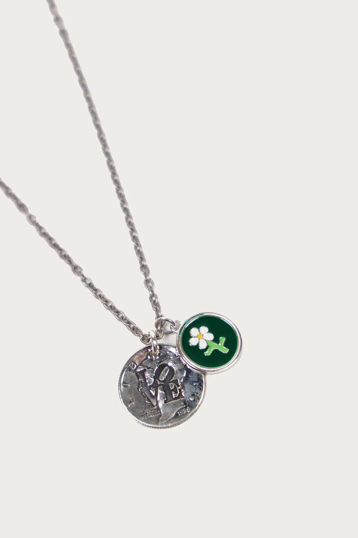 Green Flower Necklace sold by Canoe Club product image thumbnail 2
