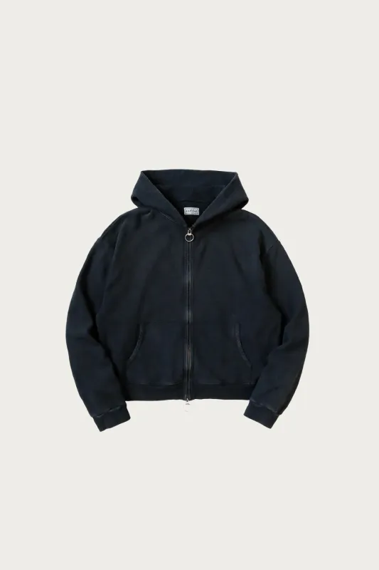 SWT Knit ZIP-UP GYM Parka - Black made by Kapital