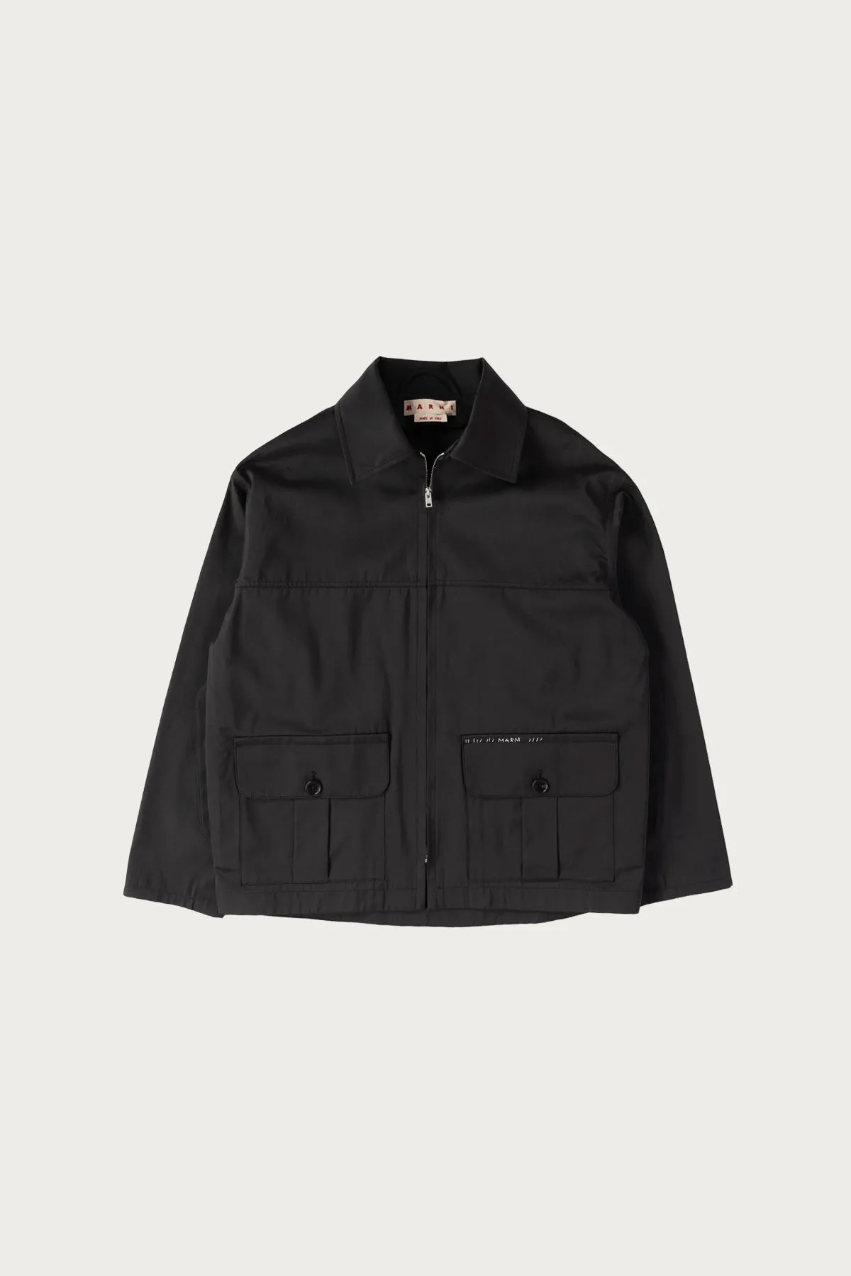 Water Repellent Taffeta Zip Jacket - Black sold by Canoe Club