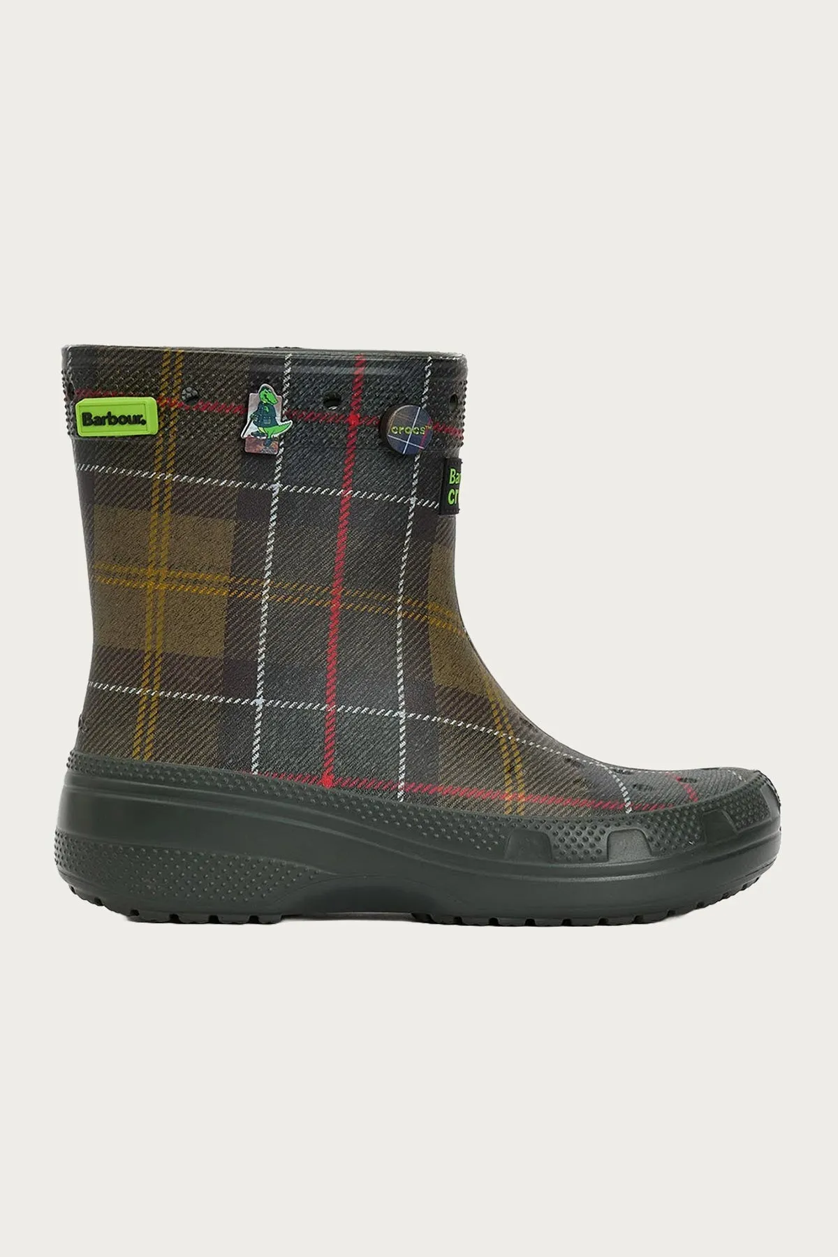 Barbour x Crocs Classic Boot - Kelp sold by Canoe Club