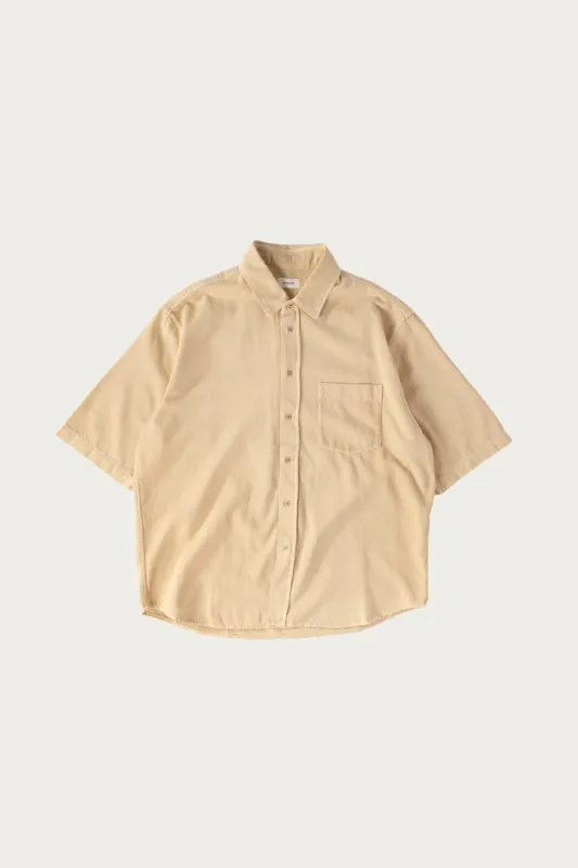 SS Denim Shirt - Custard made by Lemaire