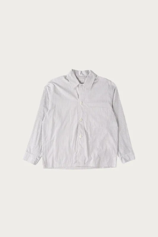 Pyjama Shirt - Creamy White/Taupe/Black made by Lemaire