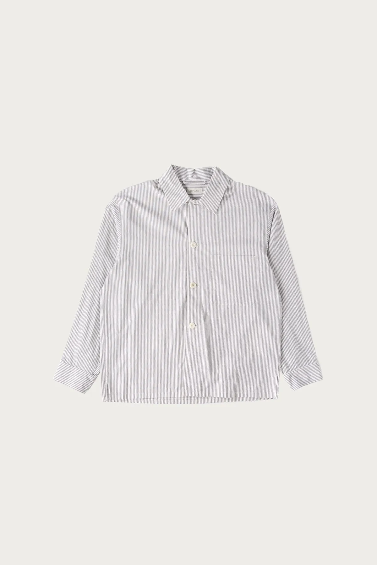 Pyjama Shirt - Creamy White/Taupe/Black sold by Canoe Club