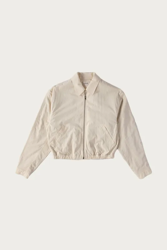 Zipped Blouson - Creamy White made by Lemaire
