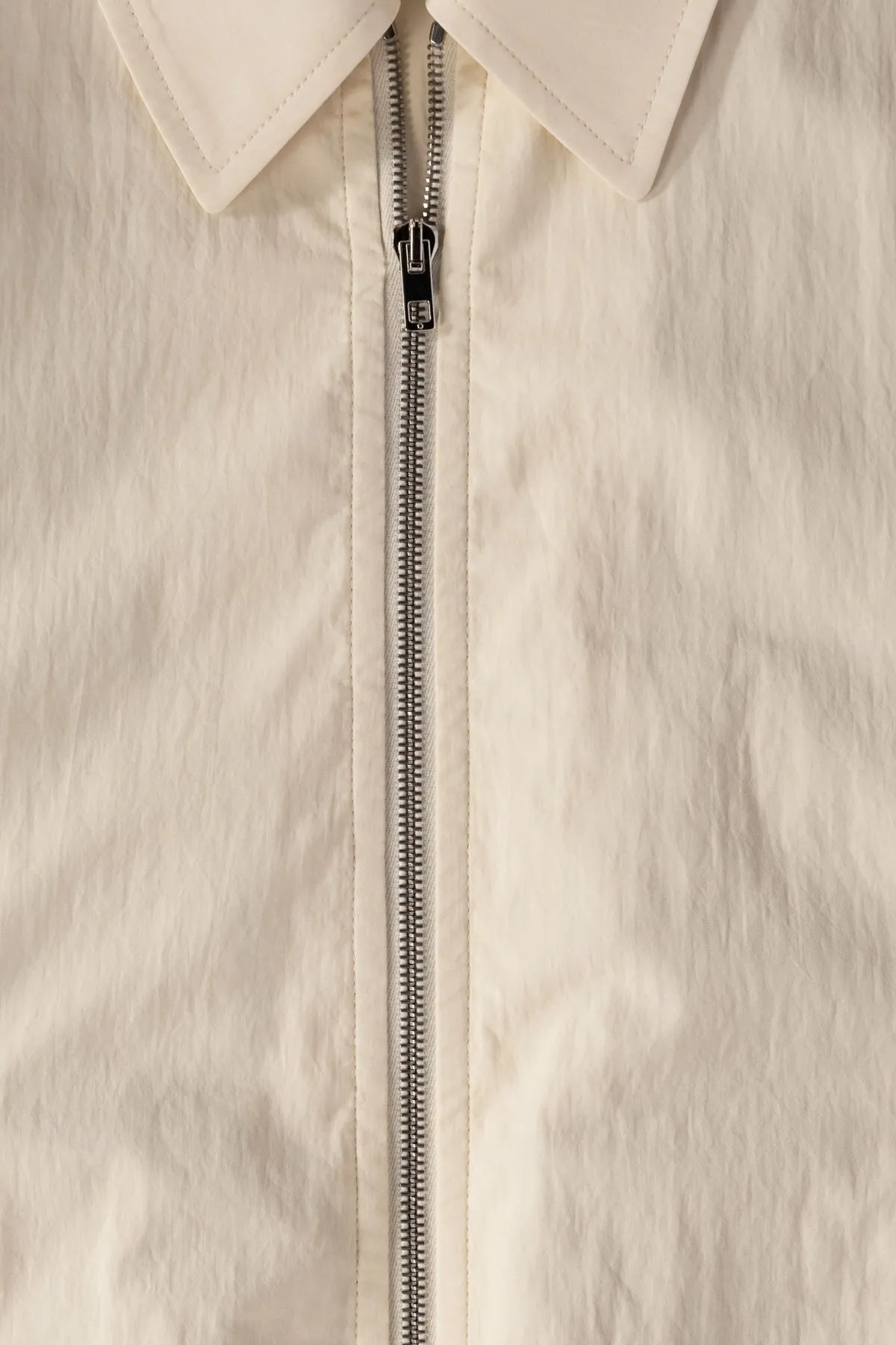 Zipped Blouson - Creamy White sold by Canoe Club product image thumbnail 3