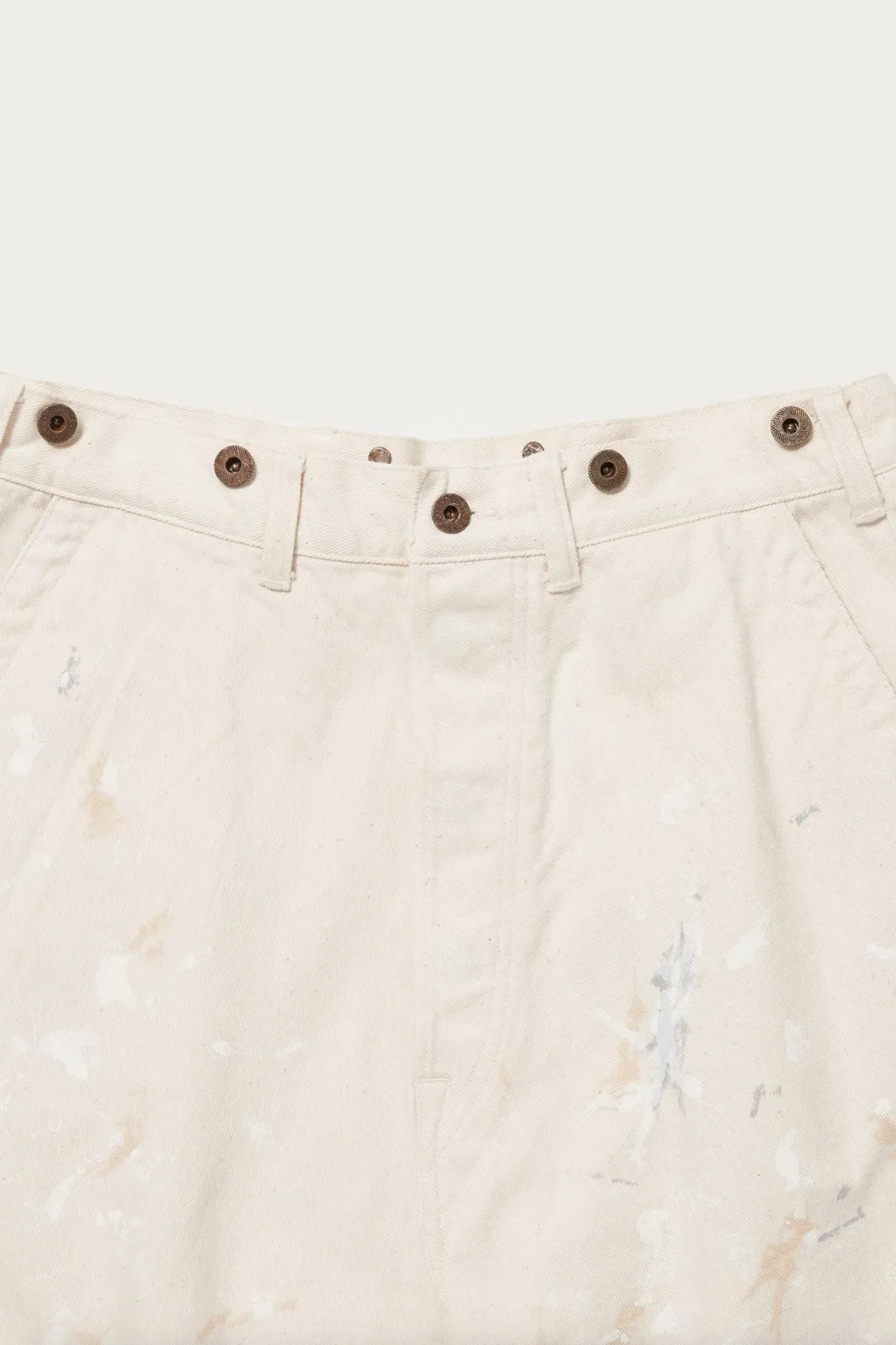 Lot. 204 Engineer Trousers - Ivory Paint sold by Canoe Club product image thumbnail 3