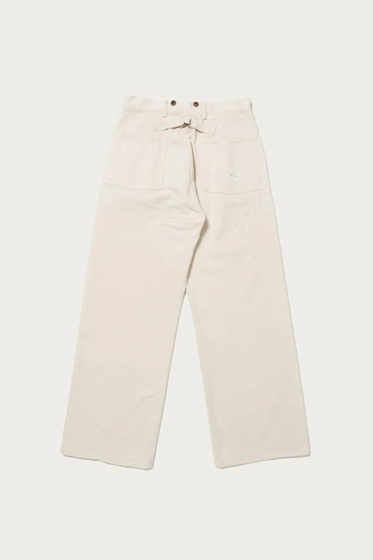 Lot. 204 Engineer Trousers - Ivory Paint sold by Canoe Club product image thumbnail 2