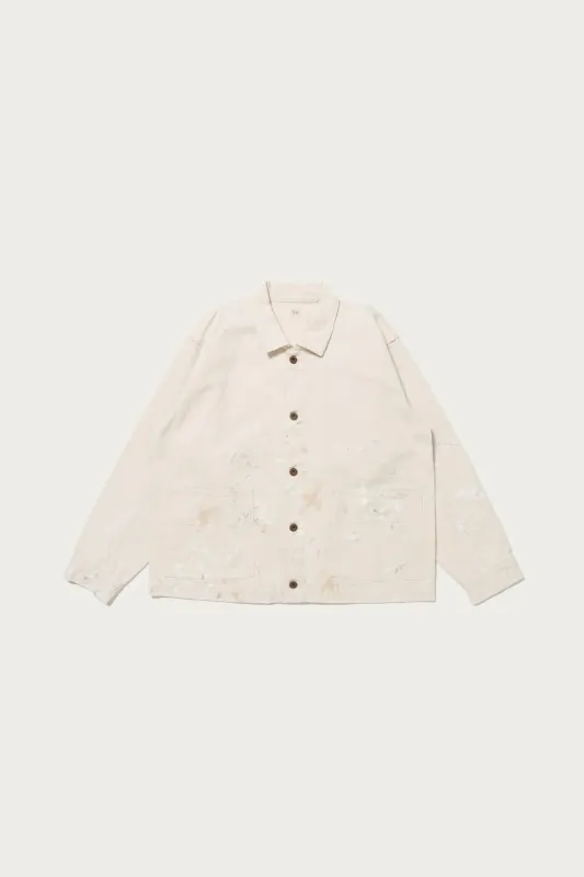 Lot. 303 Coverall Jacket - Ivory Paint sold by Canoe Club