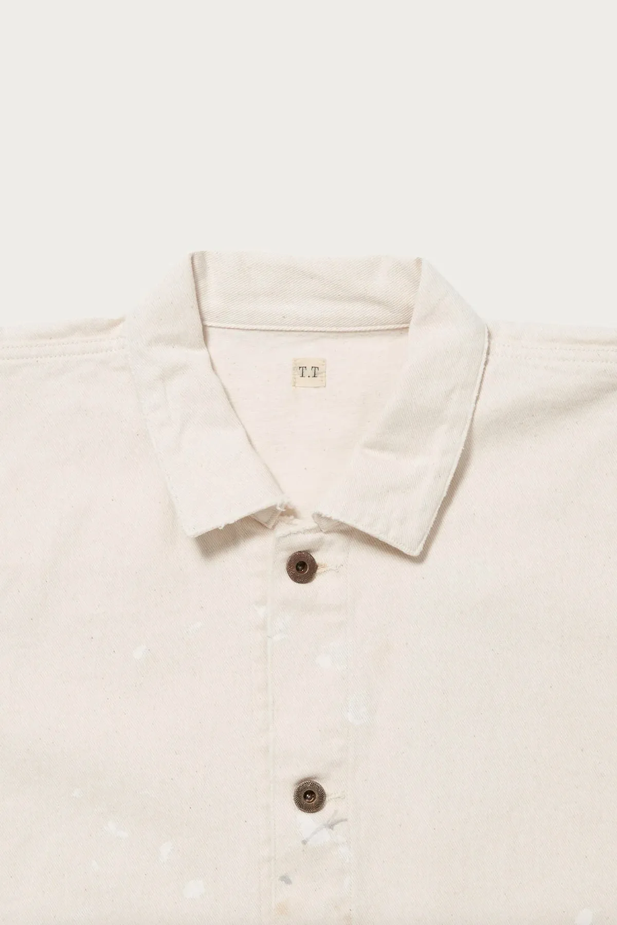 Lot. 303 Coverall Jacket - Ivory Paint sold by Canoe Club product image thumbnail 5