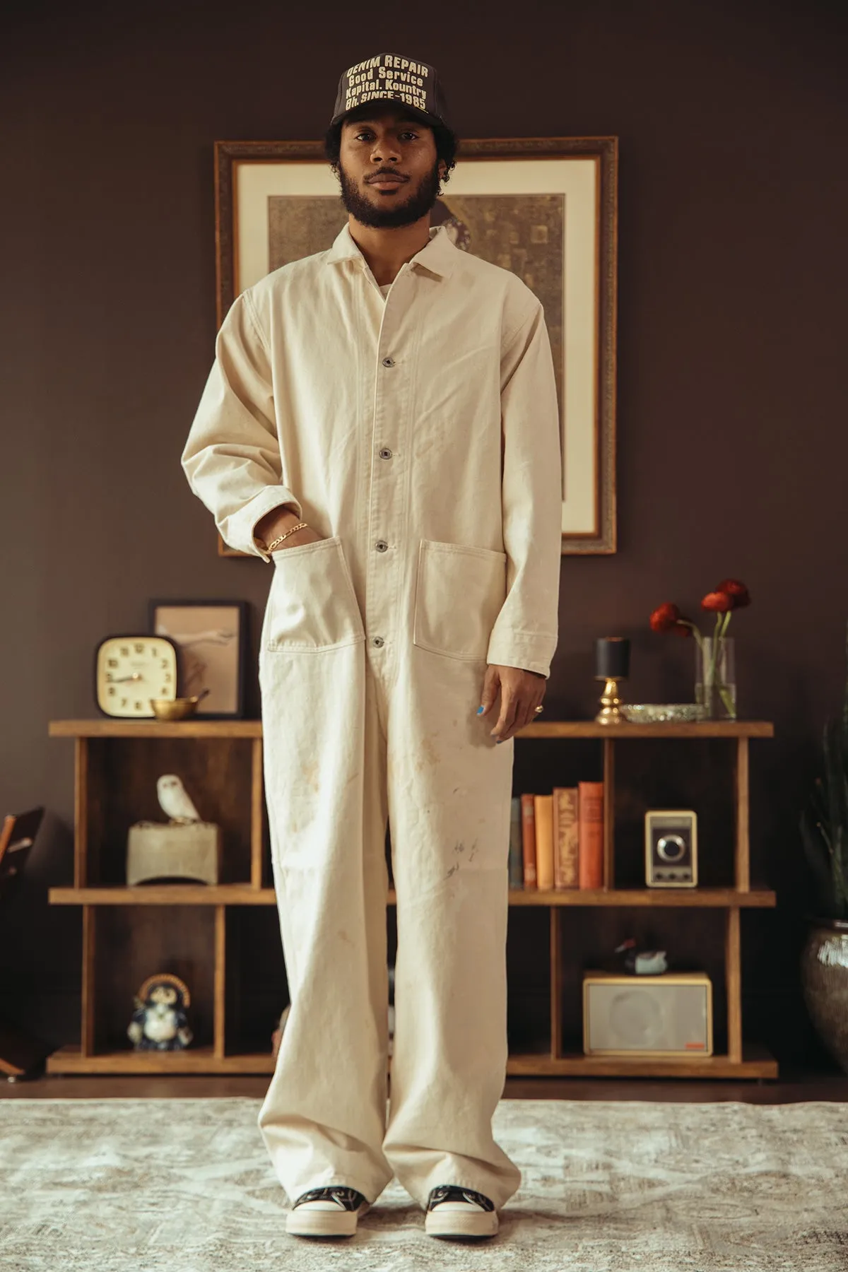 Lot. 403 Coveralls - Ivory Paint sold by Canoe Club product image thumbnail 2