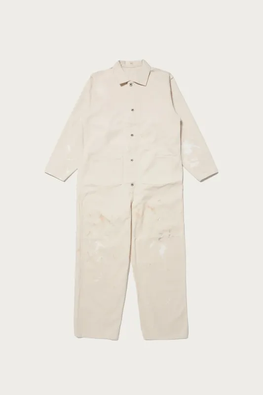 Lot. 403 Coveralls - Ivory Paint made by Taiga Takahashi Mens