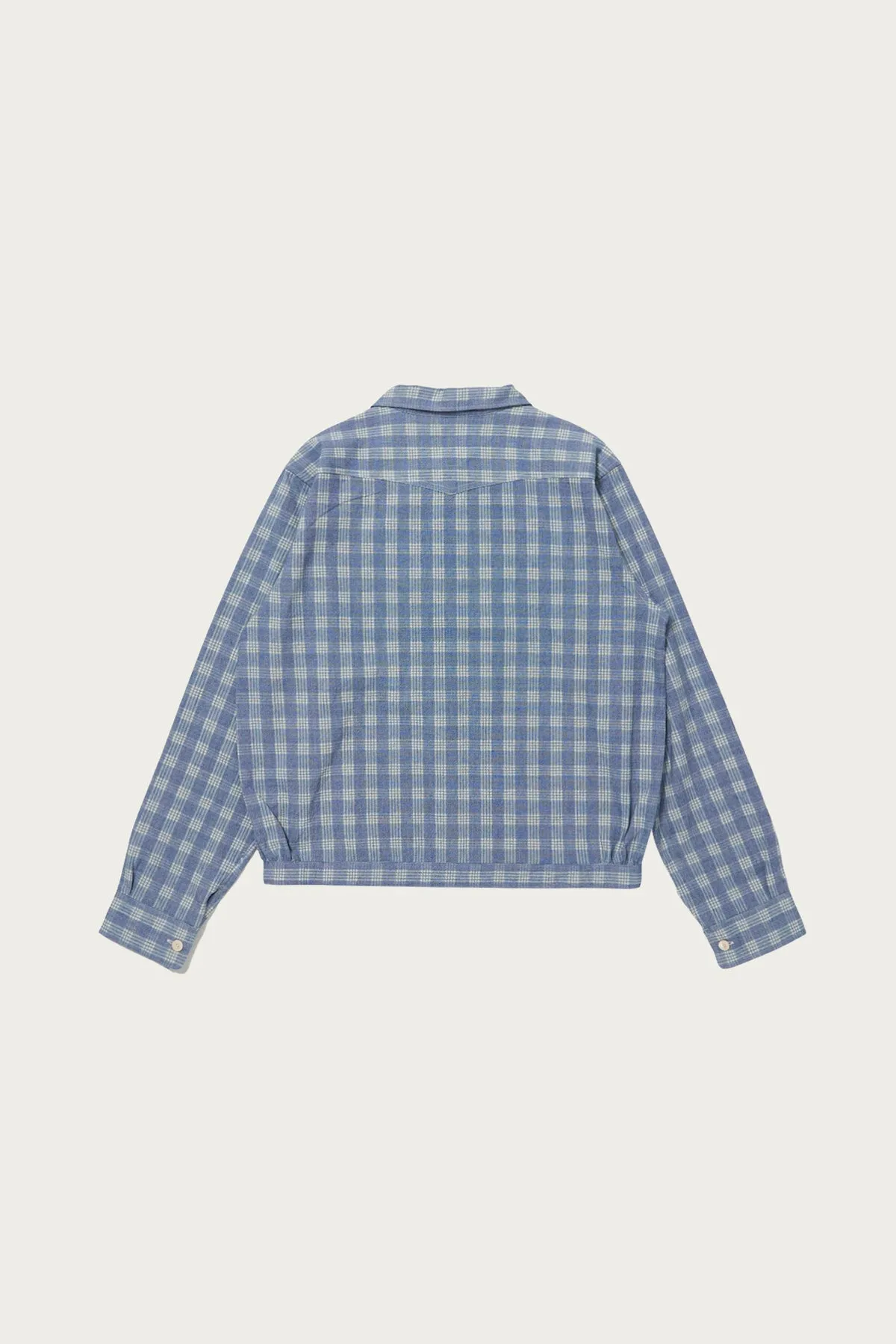 Lot. 319 Palaka Jacket - Discharged Indigo Plaid sold by Canoe Club product image thumbnail 2